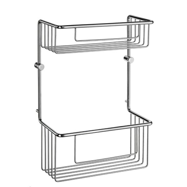 Smedbo Sideline Basic Double Soap Basket DK1031 Polished Chrome