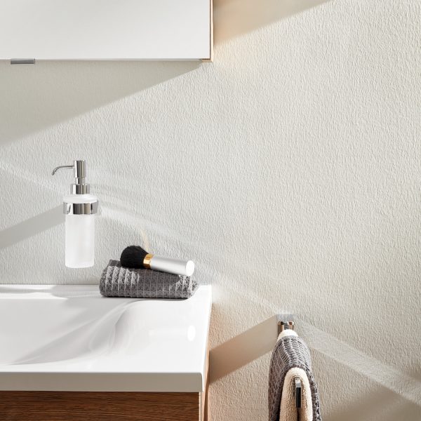 Smedbo Air Holder With Glass Soap Dispenser AK369 Polished Chrome - Image 3