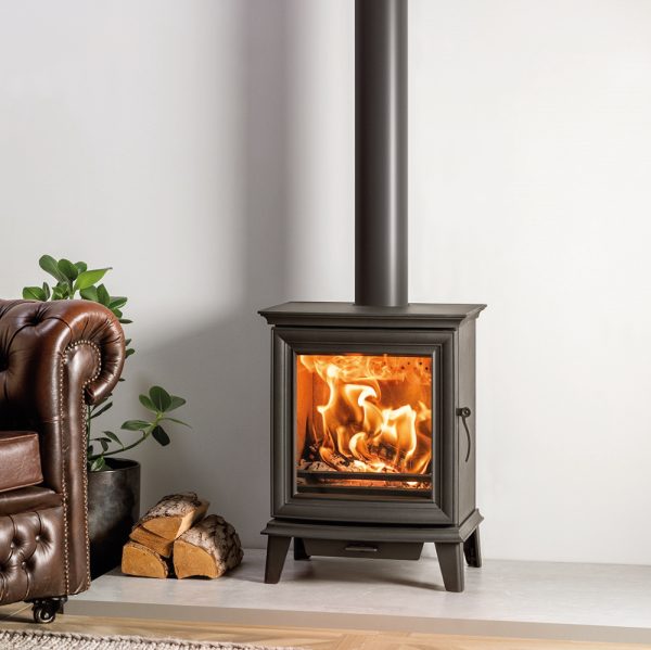 Stovax Chesterfield 5 Multifuel / Woodburning 5kw Stove Matt Black - Image 2