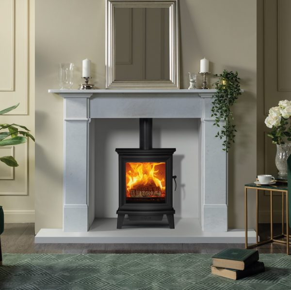 Stovax Chesterfield 5 Multifuel / Woodburning 5kw Stove Matt Black