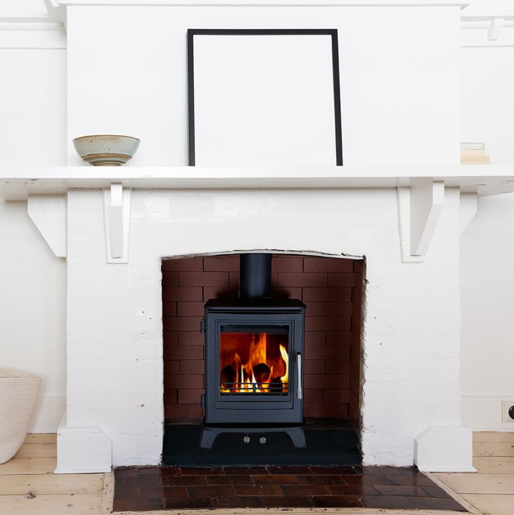 Leaf Willow Compact Multifuel / Woodburning 4.5kw Traditional Stove ...