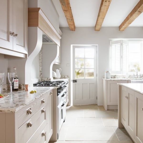 Second Nature Mornington Beaded Shaker Kitchen Shown in Cashmere and ...