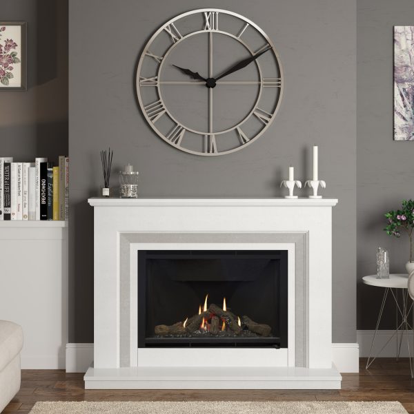 Elgin And Hall Cassius Micro Marble  Gas Fireplace - Image 2