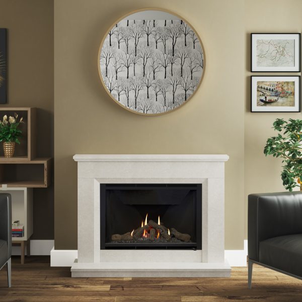 Elgin And Hall Earlston Micro Marble  Gas Fireplace - Image 2