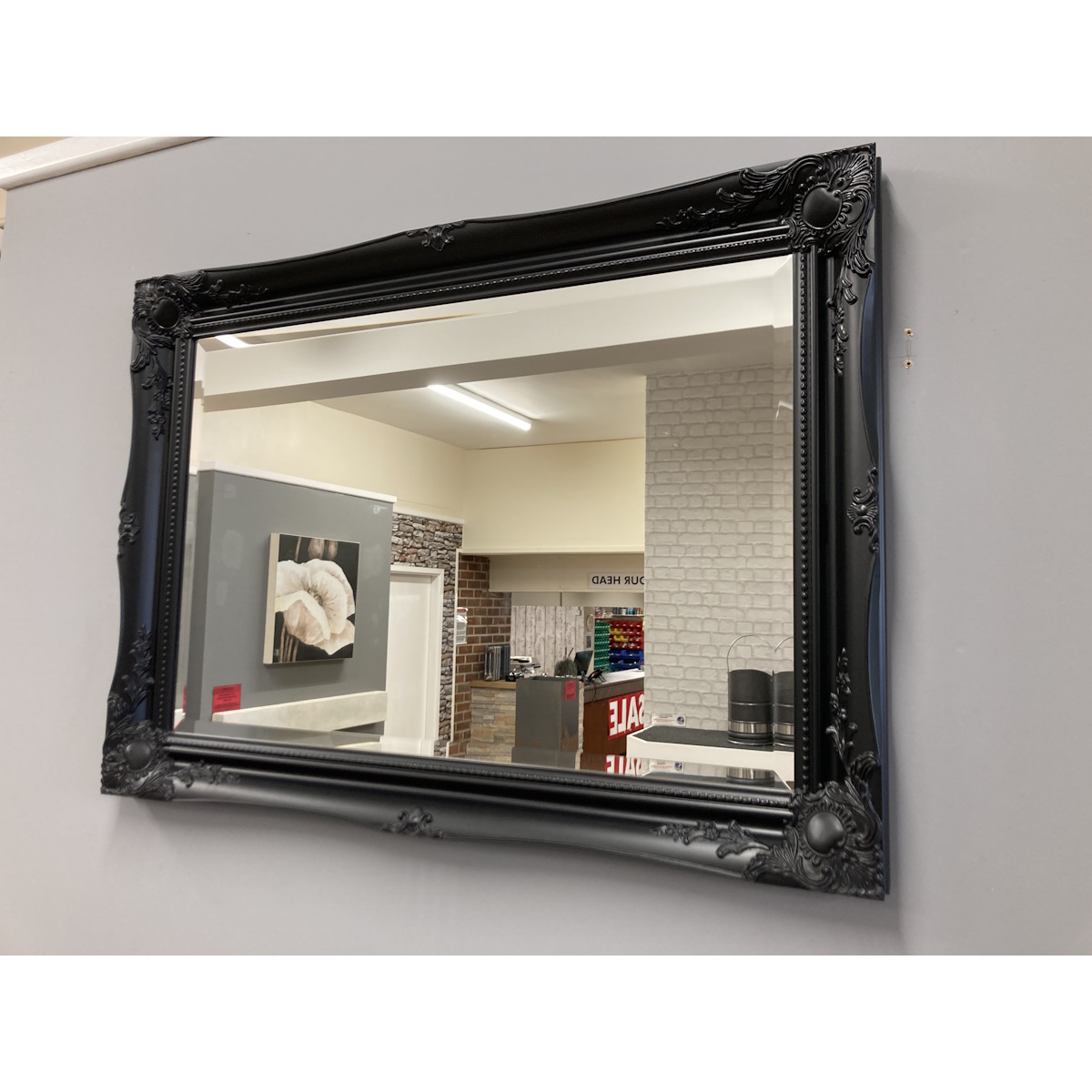 Black Ornate Mirror *TO CLEAR*