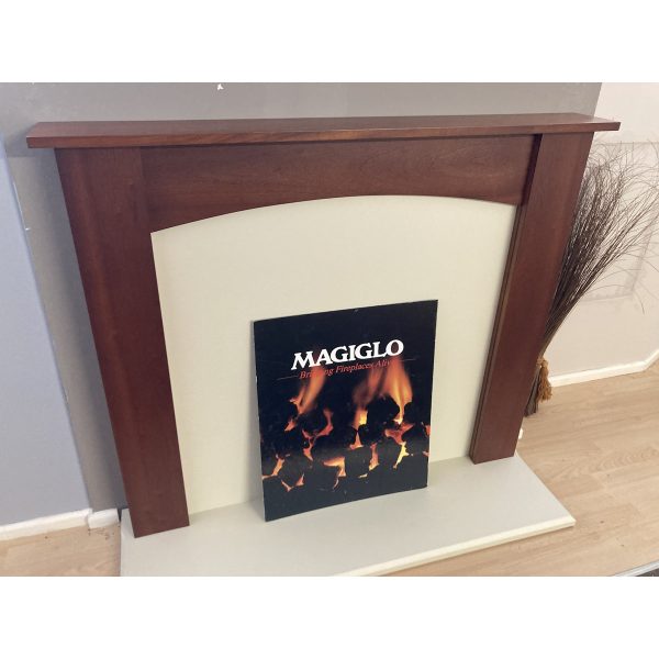 Mahogany Effect Arched Electric Suite *TO CLEAR* - Image 2