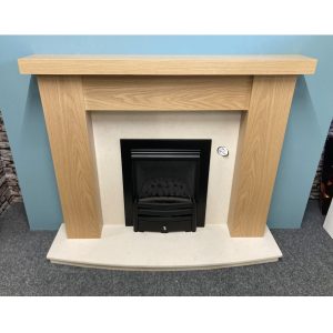 Millbrook Surround in Clear Oak Finish With Downlights *TO CLEAR*