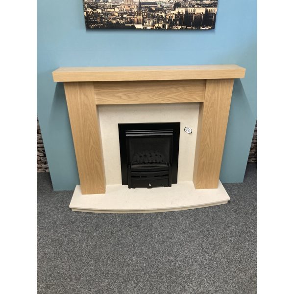 Millbrook Surround in Clear Oak Finish With Downlights *TO CLEAR* - Image 2