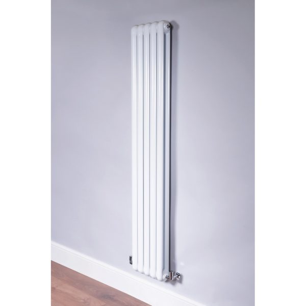 DQ Cassius Vertical Central Heating Designer Double Panel Radiator - Image 2