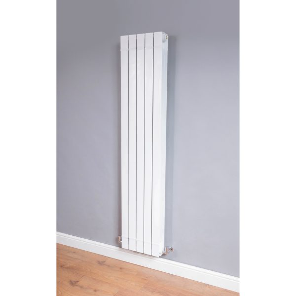 DQ Heating Dawley Vertical Central Heating Aluminium Designer Radiator