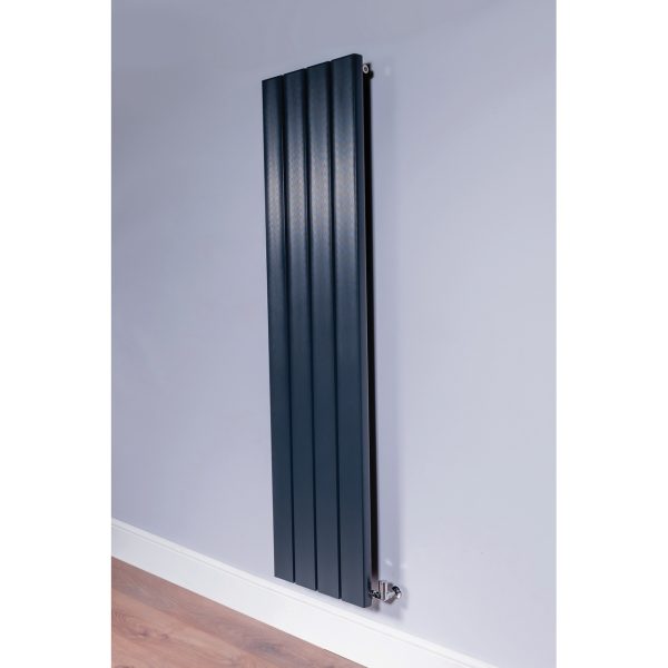 DQ Moto Vertical Central Heating Aluminium Designer Radiator - Image 2
