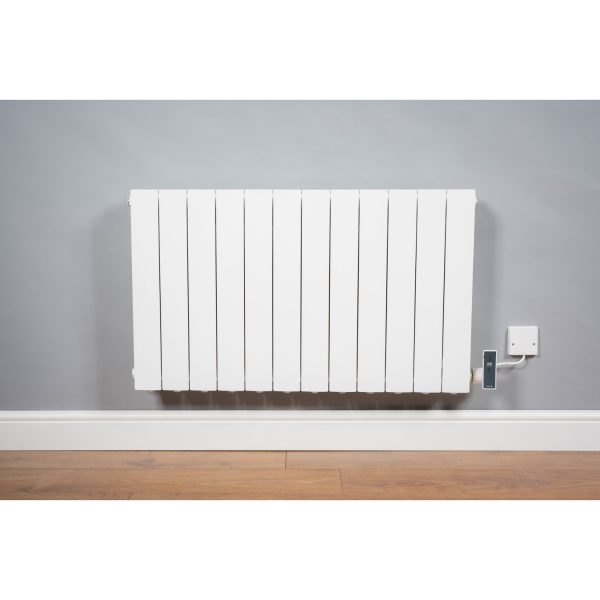 DQ Osset Horizontal Aluminium Fully Electric App controlled Designer Radiator