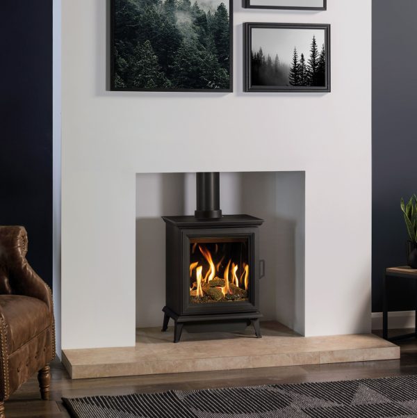 Gazco Sheraton 5 Gas Stove Matt Black