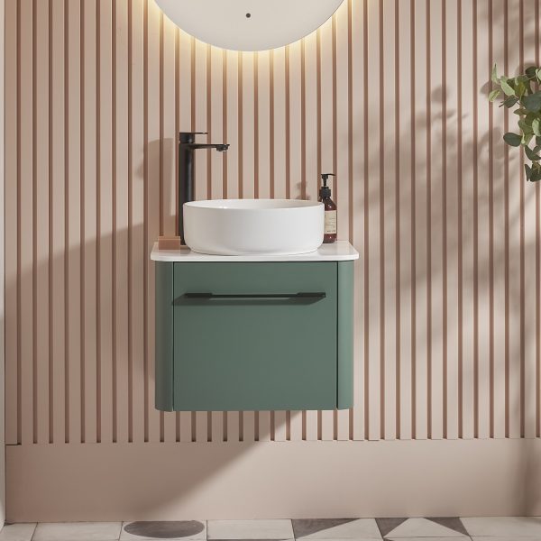 Roper Rhodes R2 Contour 600mm Wall Mounted Wash Unit and Basin - Image 3