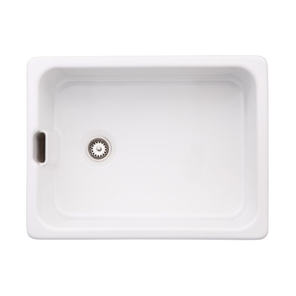 Abode New Belfast AW1022 1 Bowl Undermount Sink In White - Image 2