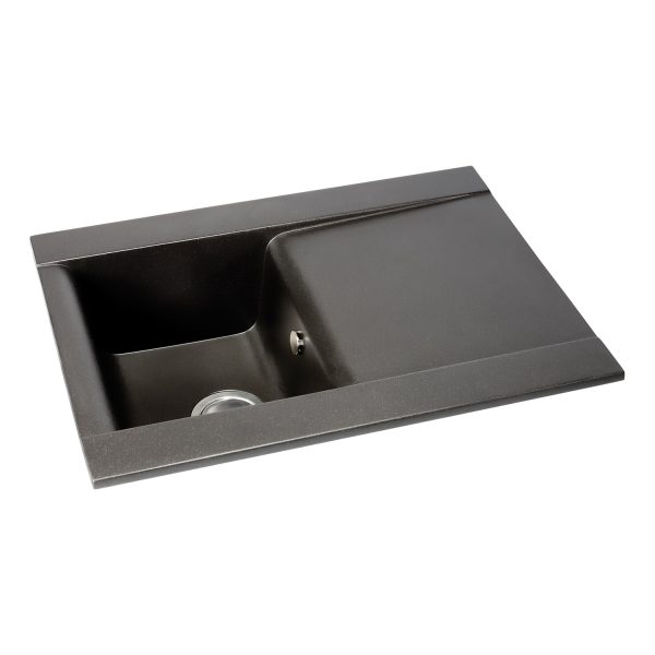 Abode Aspekt 1 Bowl & Drainer Granite Inset Sink - Image 4