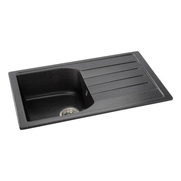 Abode Oriel 1 Bowl and Drainer Granite Inset Sink - Image 3