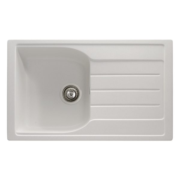 Abode Oriel 1 Bowl and Drainer Granite Inset Sink - Image 4