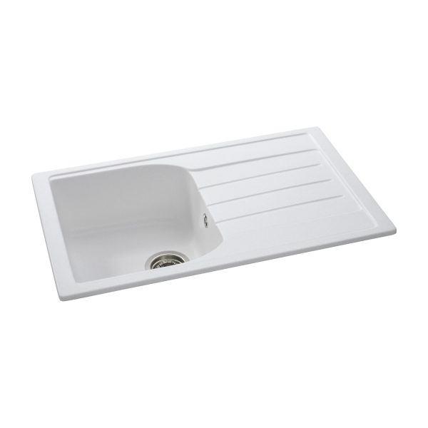 Abode Oriel 1 Bowl and Drainer Granite Inset Sink - Image 5