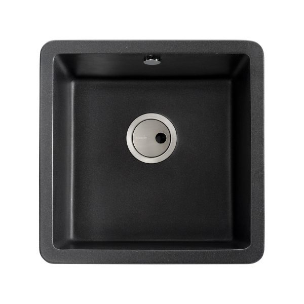 Abode Matrix Square GR15 1 Bowl Granite Inset Undermount Sink