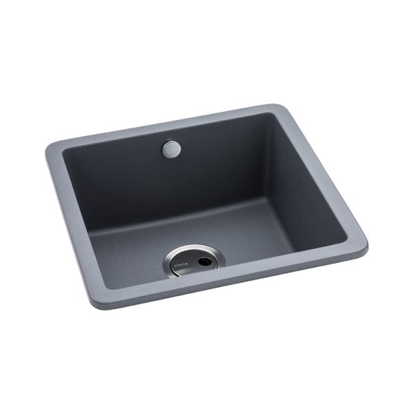 Abode Matrix Square GR15 1 Bowl Granite Inset Undermount Sink - Image 5