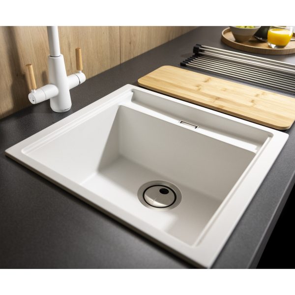 Abode Synchronist Compact Bowl Inset Undermount Sink - Image 2