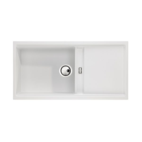 Abode Synchronist Large Granite 1.25 Bowl And Drainer Inset  Undermount Sink - Image 2