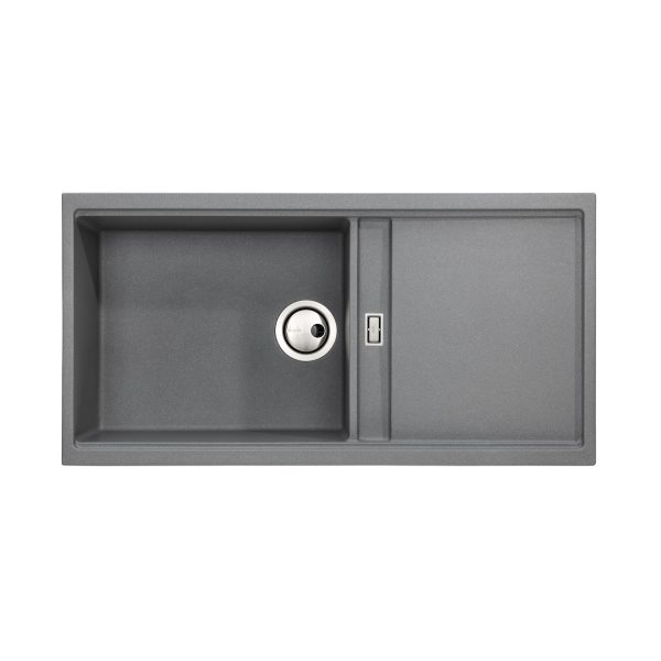 Abode Synchronist Large Granite 1.25 Bowl And Drainer Inset  Undermount Sink - Image 4