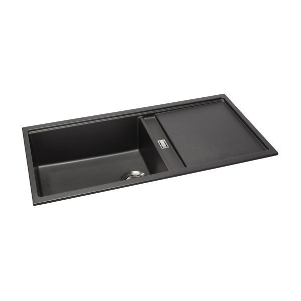 Abode Synchronist Large Granite 1.25 Bowl And Drainer Inset  Undermount Sink - Image 7