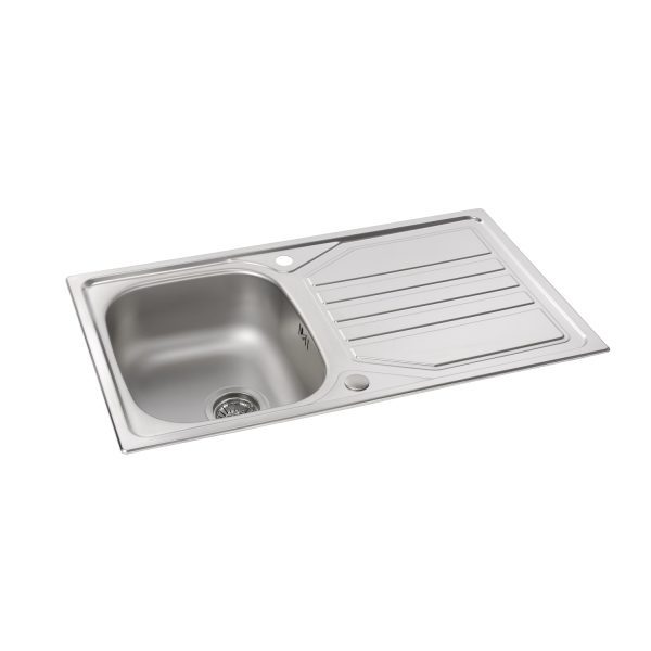 Abode Mikro AW5062 1 Bowl And Drainer Inset Sink Stainless Steel - Image 3