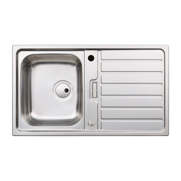Abode Neron Compact AW5111 1 Bowl And Drainer Inset Sink Stainless Steel - Image 2
