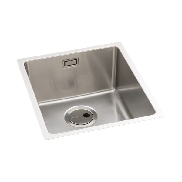 Abode Matrix AW5121 R15 1 Bowl 340mm Undermount Inset Sink Stainless Steel - Image 3