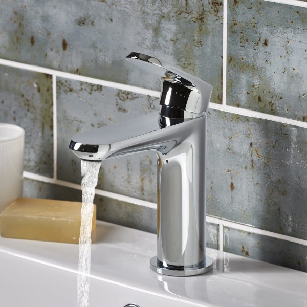 Roper Rhodes Clear Basin Mixer Tap with Click Waste in Chrome T361102 - Image 2