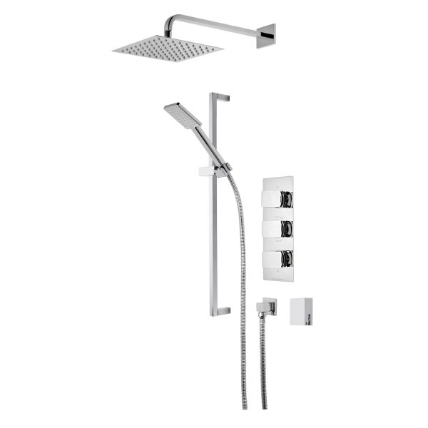 Roper Rhodes Elate Square Triple Function Shower System with Bath Filler SVSET109