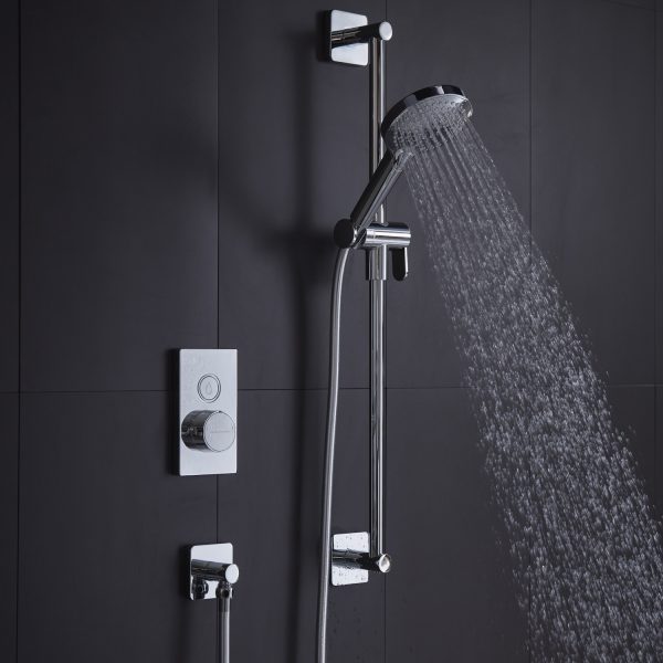 Roper Rhodes Event Click Single Function Shower System with Riser Kit SVSET155 - Image 2
