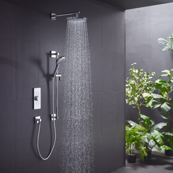 Roper Rhodes Event Click Dual Function Shower System Riser Kit Overhead Shower SVSET157 - Image 2