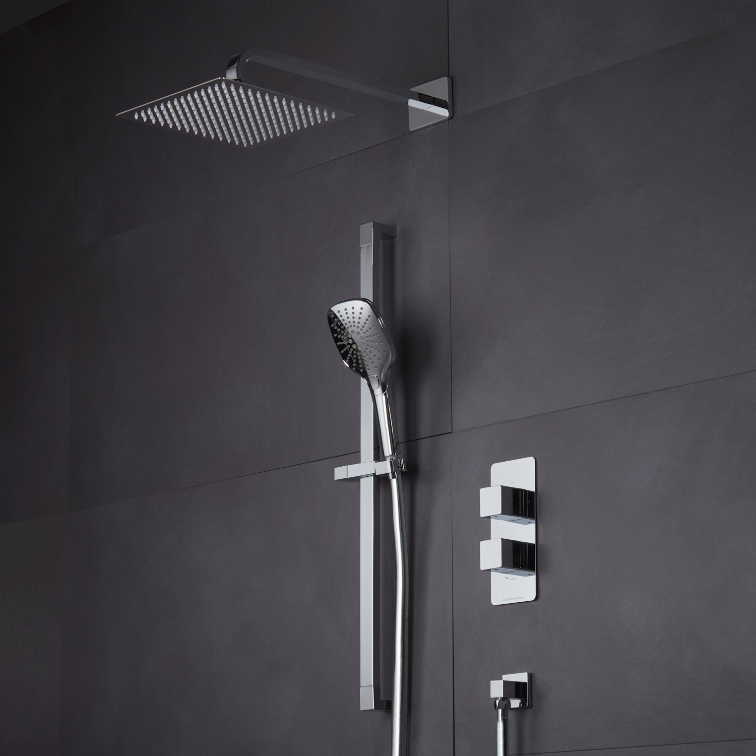 Roper Rhodes Recite Dual Function Shower System with Riser Kit and ...