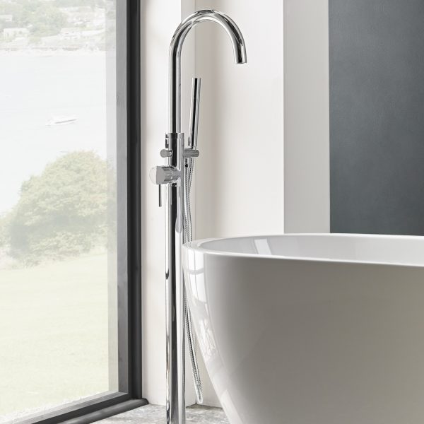 Roper Rhodes Storm Freestanding Bath Shower Mixer T221902 - Image 2