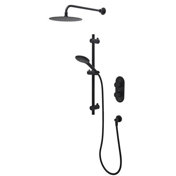 Roper Rhodes Unity Dual Function Shower System in Black SVSET152
