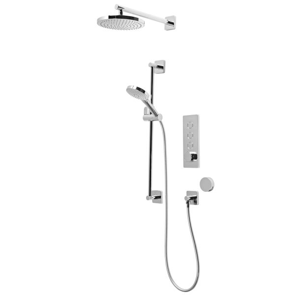 Roper Rhodes Event Click Triple Function Shower with Riser Overhead and Bath Filler SVSET159