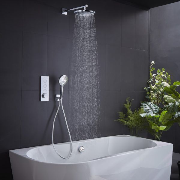 Roper Rhodes Event Click Triple Function Shower with Riser Overhead and Bath Filler SVSET159 - Image 2