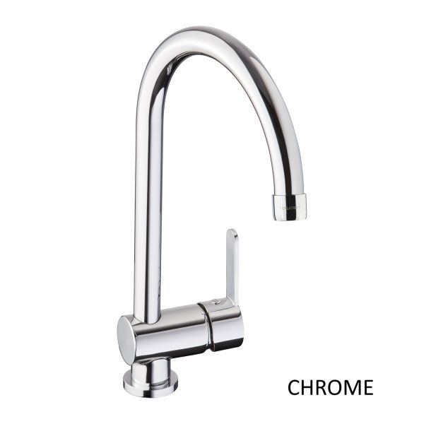 Abode Czar Single Lever Mixer Tap in Chrome AT1241 - Image 2