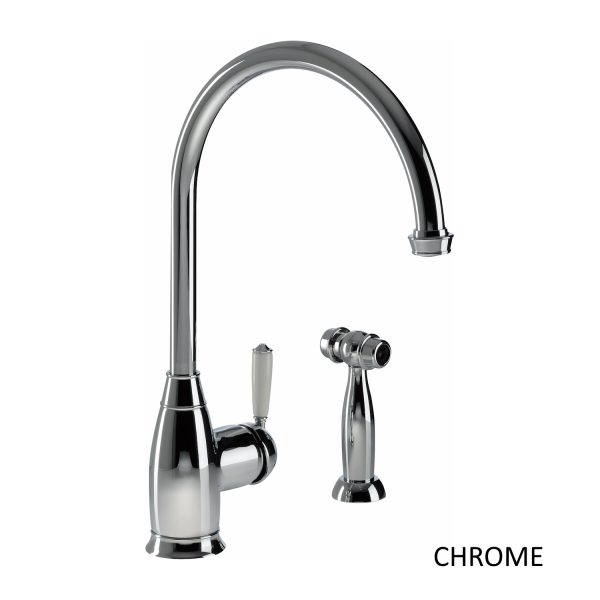 Abode Astbury Single Lever Mixer Tap  With Handspray - Image 2
