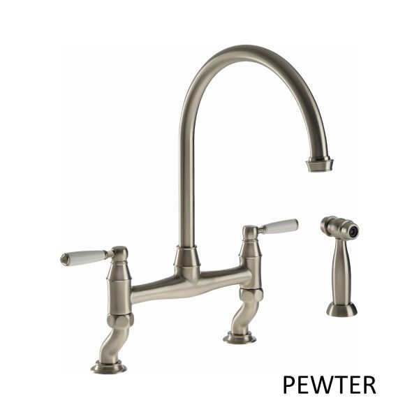 Abode Astbury Bridge Mixer Tap With Handspray - Image 3