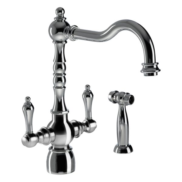 Abode Bayenne Monobloc Dual Handle Mixer Tap With Handset - Image 2
