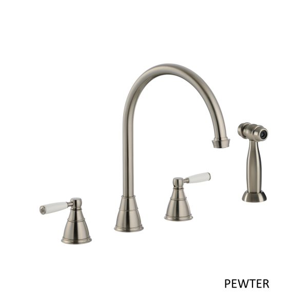 Abode Astbury 3 Part Mixer Tap With Handspray - Image 3
