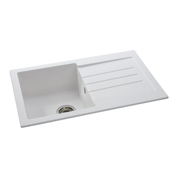 Abode Xcite 1 Bowl and Drainer Granite Inset Sink - Image 3