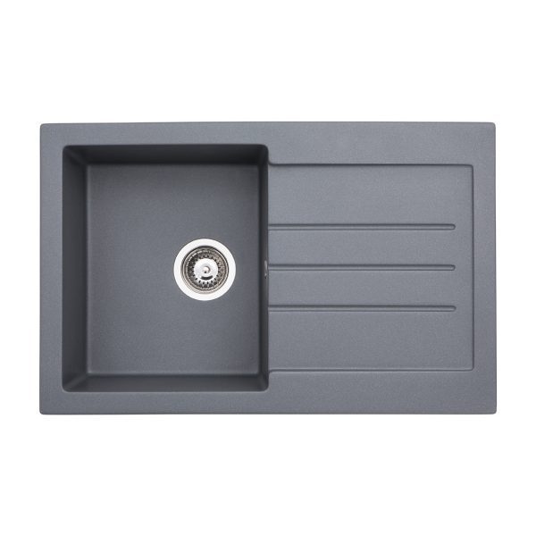 Abode Xcite 1 Bowl and Drainer Granite Inset Sink - Image 8