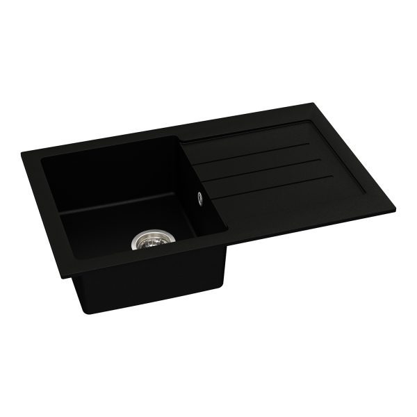 Abode Xcite 1 Bowl and Drainer Granite Inset Sink - Image 5