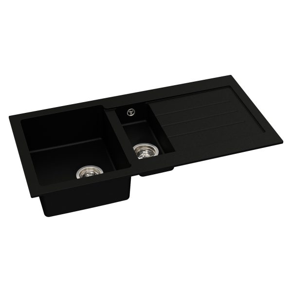 Abode Xcite 1.5 Bowl  and  Drainer Granite Inset Sink - Image 3